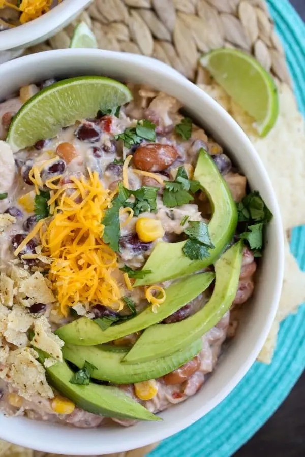 Cream Cheese Chicken Chili via The Food Charlatan