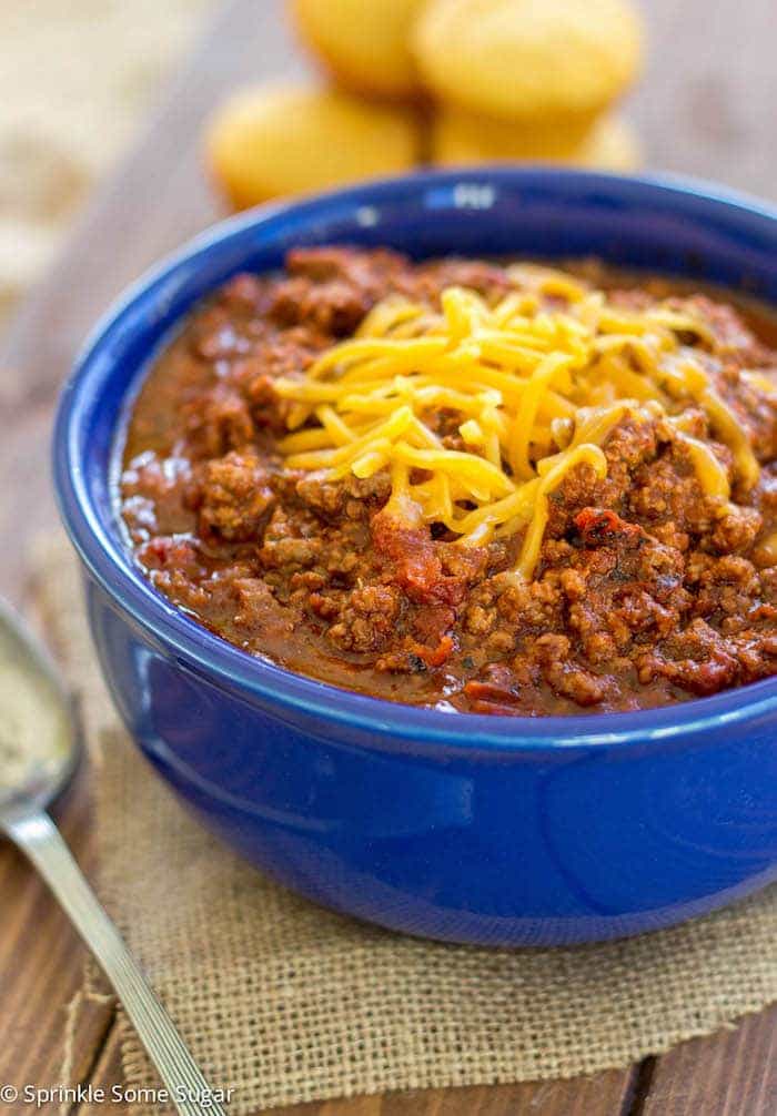 Favorite Homemade Chili via Sprinkle Some Sugar