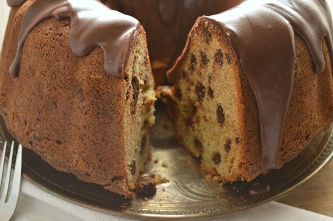 Banana Chocolate Chip Pound cake Recipe