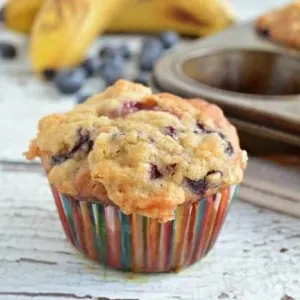 Banana Berry Coffee Cake Muffins