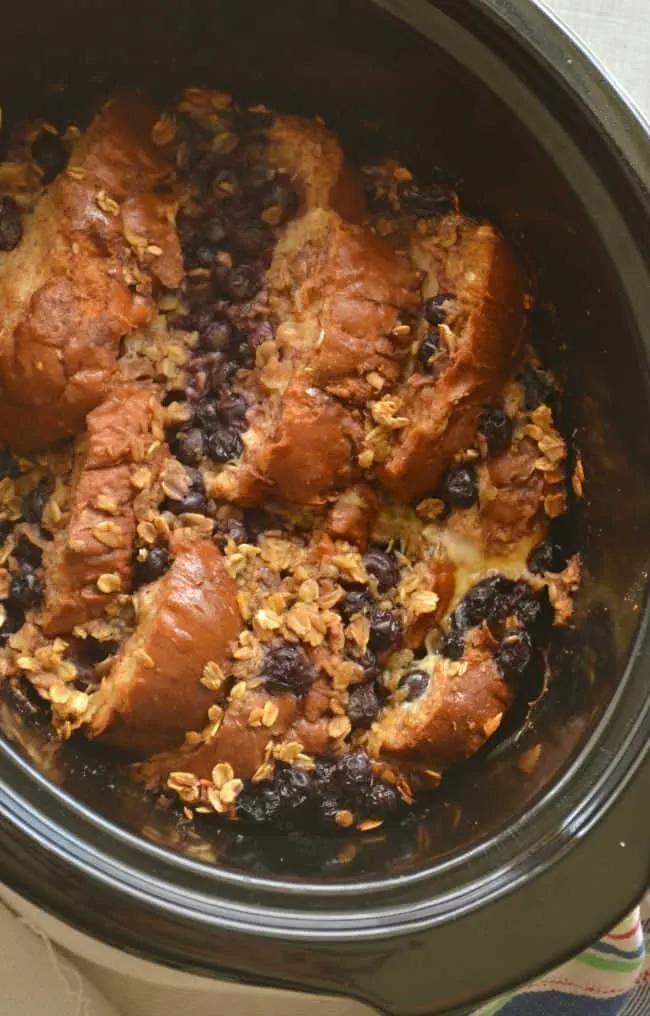 Crock Pot Blueberry French Toast