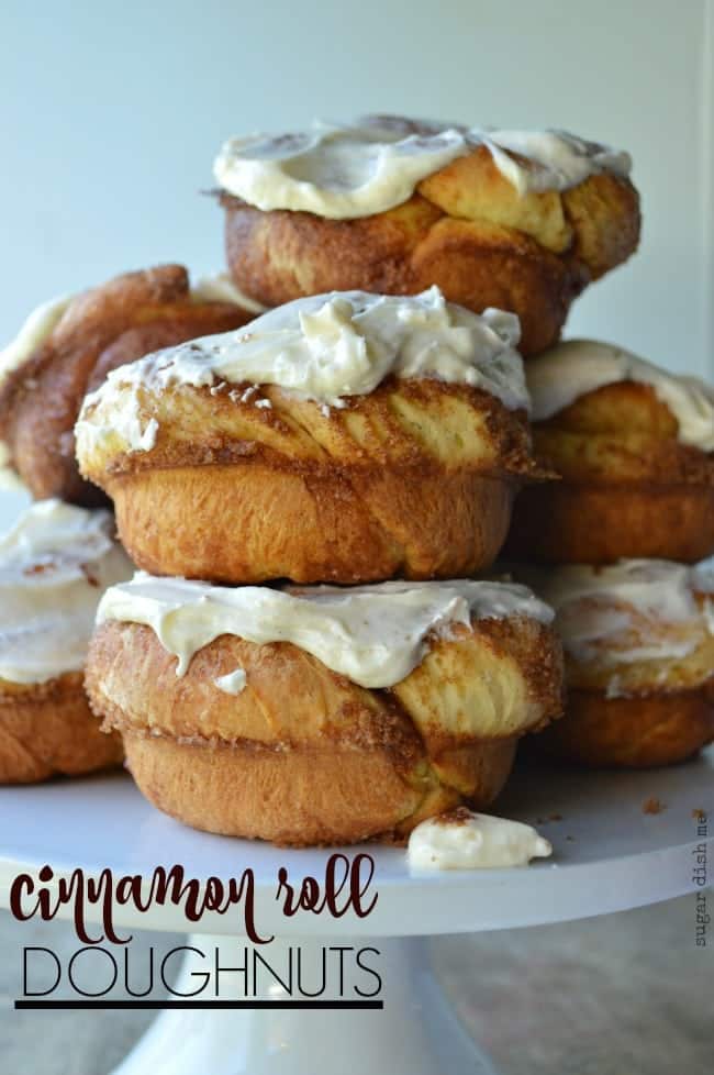 Cinnamon Roll Doughnuts