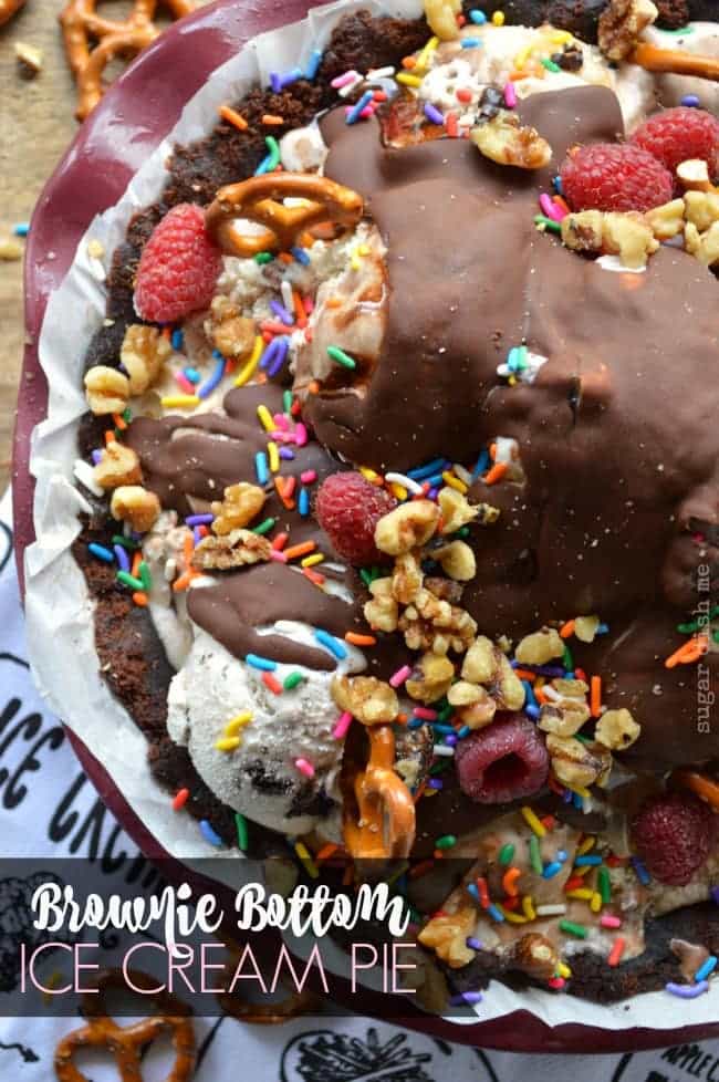 Brownie Bottom Ice Cream Pie