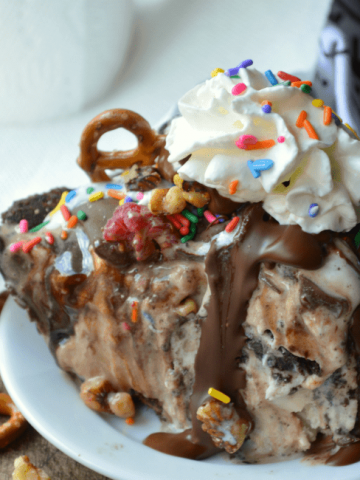 Brownie Bottom Ice Cream Pie Recipe