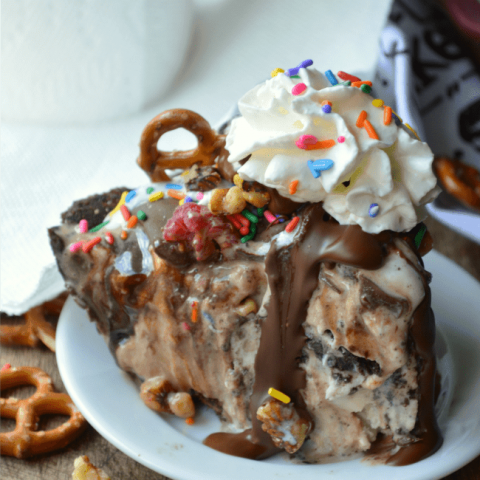 Brownie Bottom Ice Cream Pie