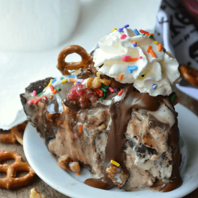 Brownie Bottom Ice Cream Pie Recipe