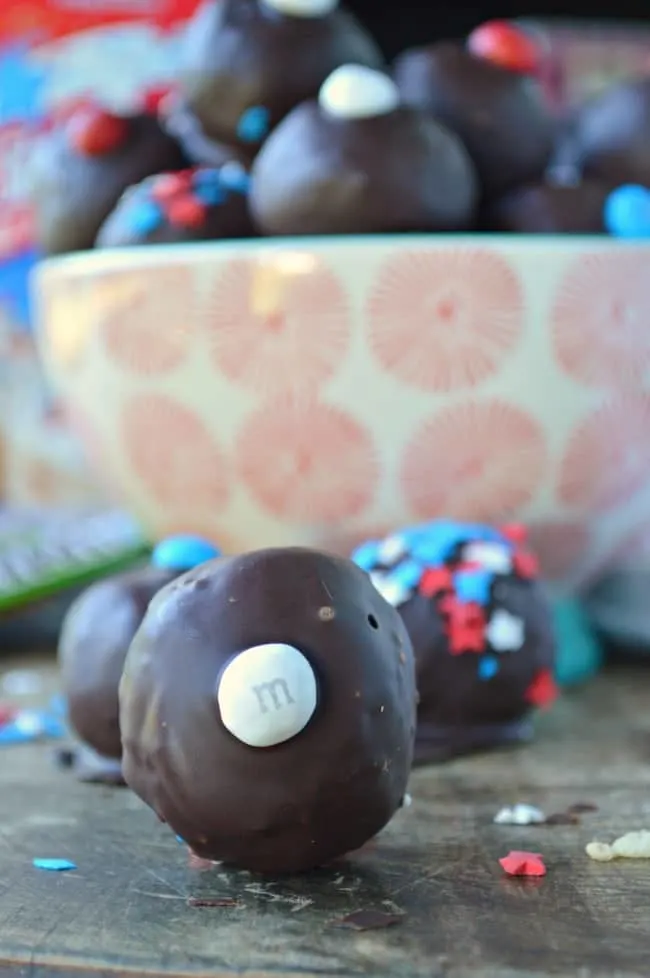 Patriotic Cake Bites