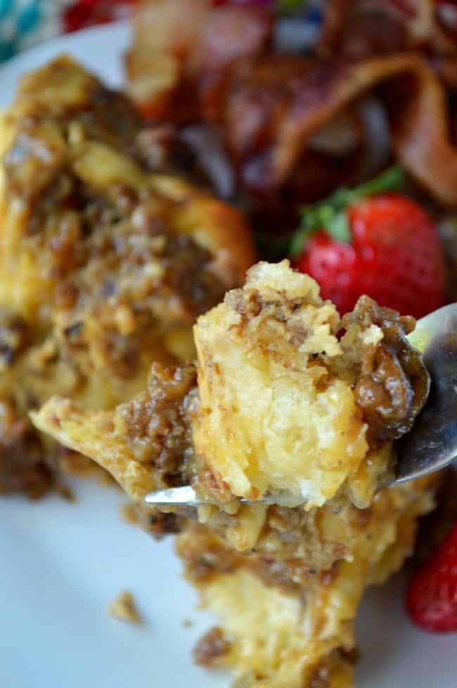 Breakfast Casserole with Apple Butter