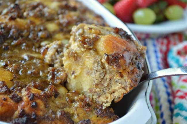 Sausage and Apple Butter Breakfast Casserole