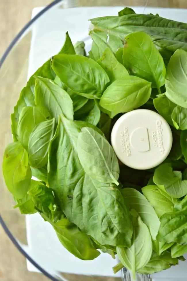 How to Make Basil Pesto Step 1