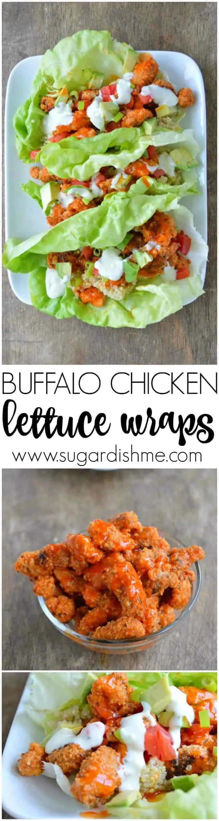 Buffalo Chicken Lettuce Wraps are fast, fresh, and healthy! This easy recipe has been featured on many healthy living sites, and has been #1 since 2014!