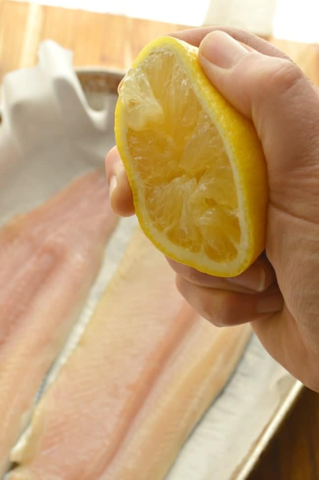 Add Fresh Lemon Juice to Fish