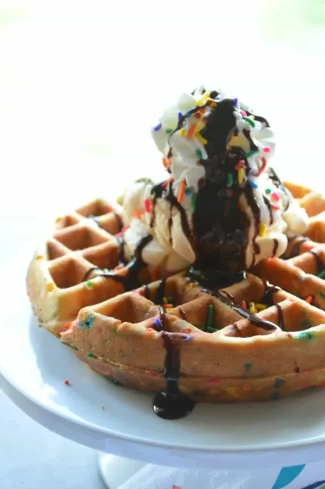 Waffles with Sprinkles