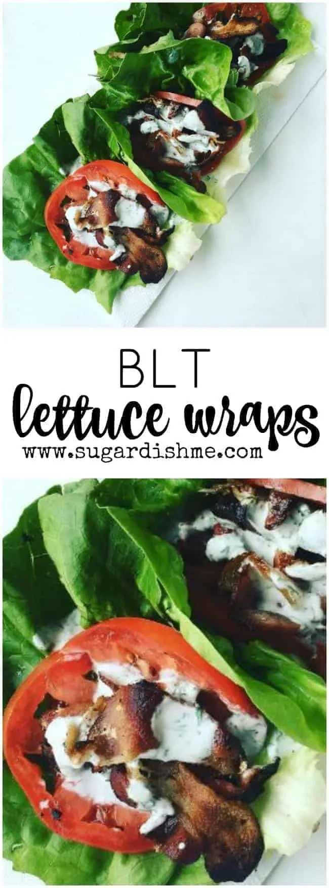 These BLT Lettuce Wraps are ready to eat in 15 mins. All you have to do is cook the bacon! Simple, low carb, delicious.