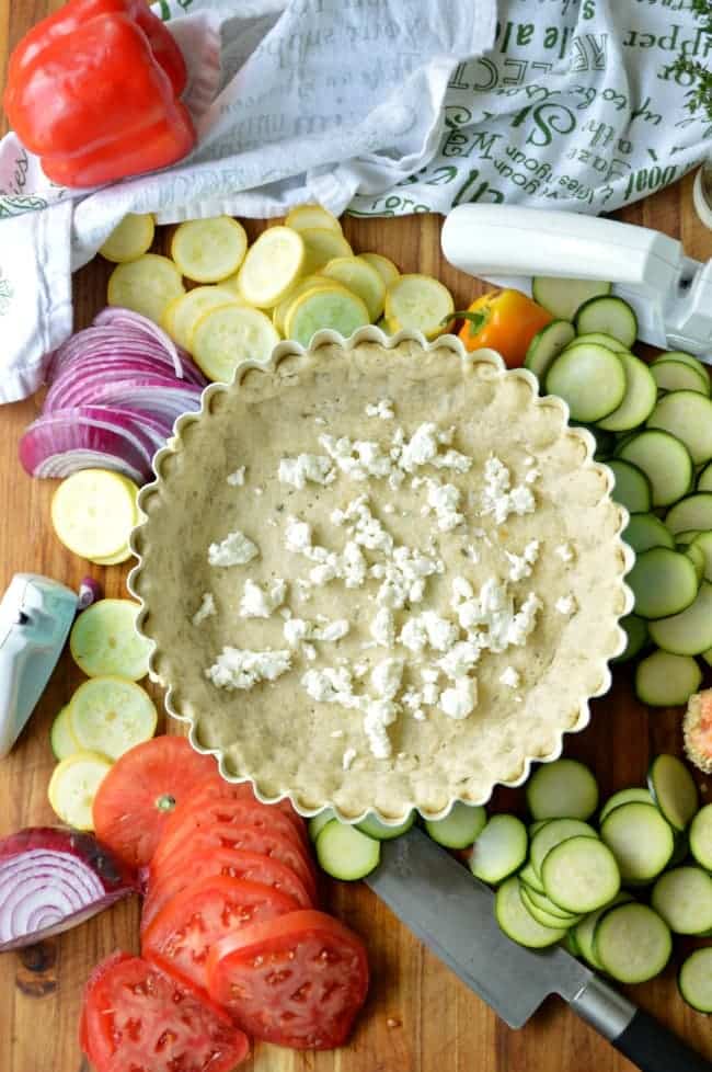 Vegetable Tart with Goat Cheese