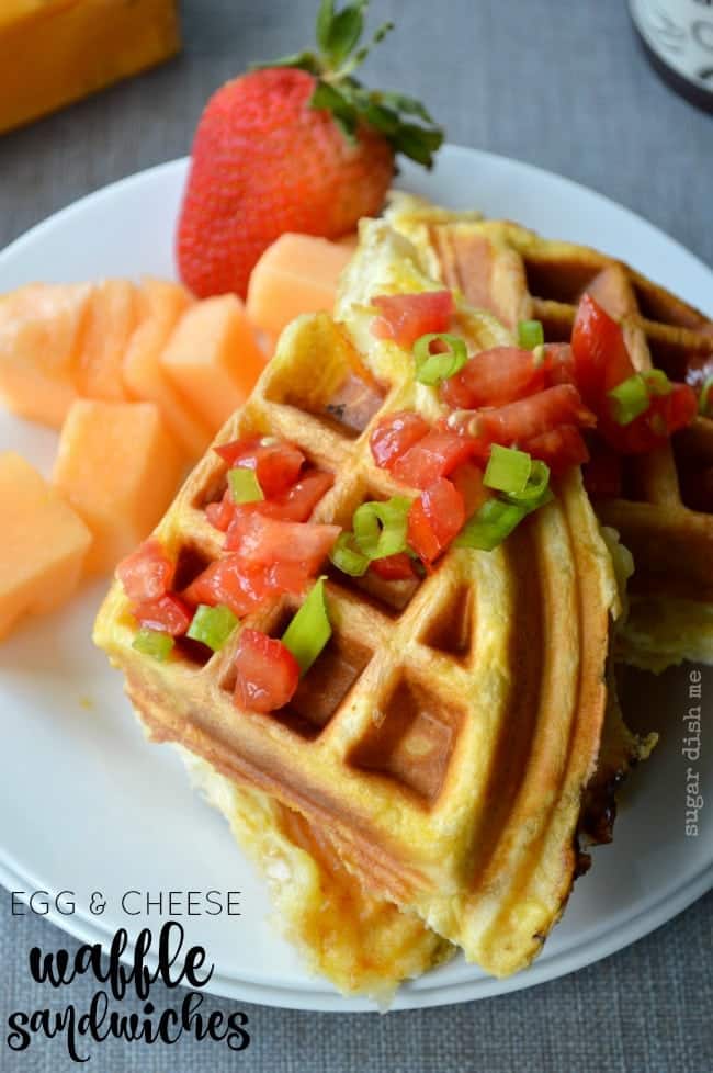 Egg and Cheese Waffle Sandwiches Recipe