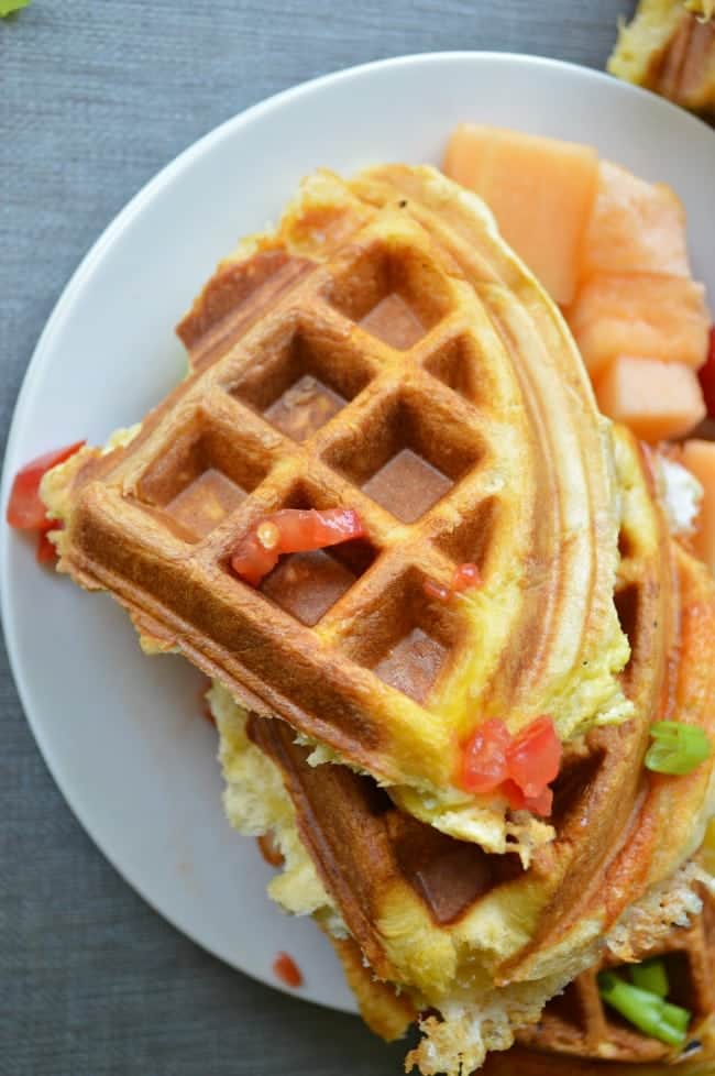 Egg and Cheese Waffle Pockets Recipe