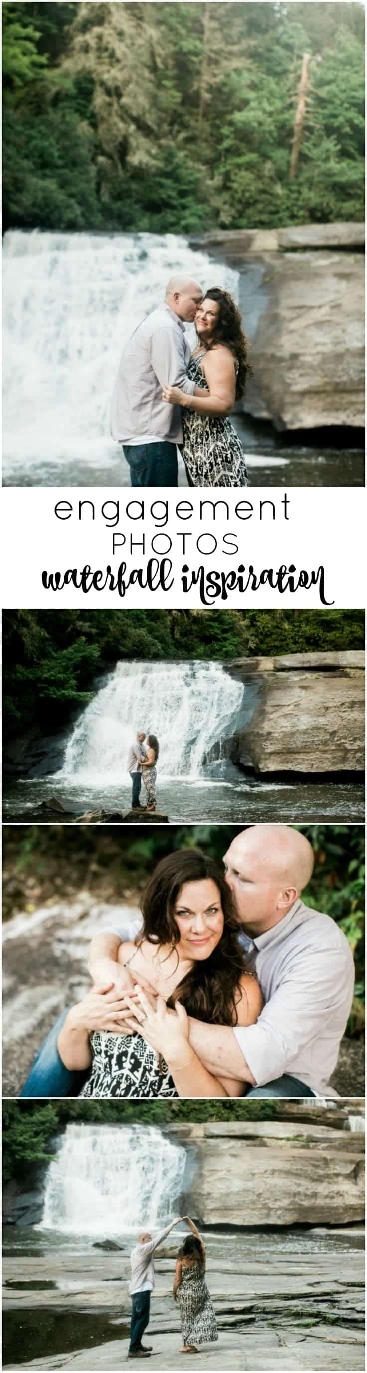 Engagement Photo Session in the North Carolina Mountains! Waterfall inspired.