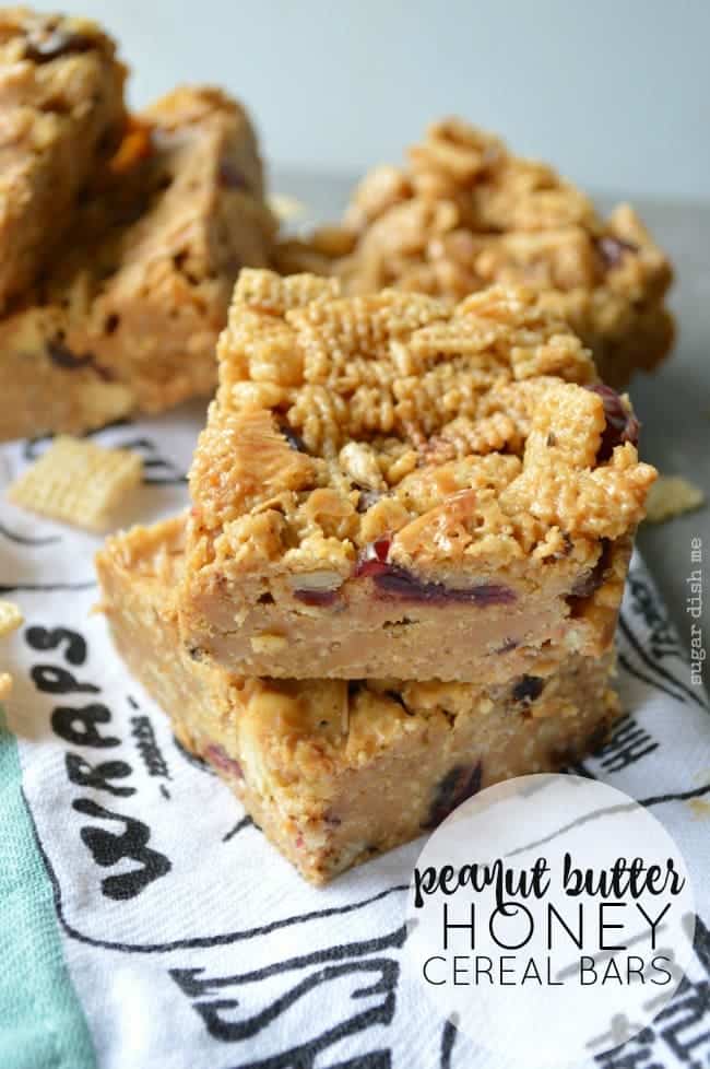 peanut butter honey cereal bars