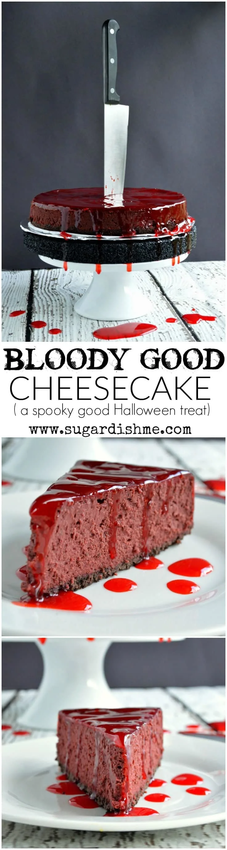 This Bloody Good Cheesecake Recipe is the spookiest Halloween treat that is sure to be the scary centerpiece of your party!