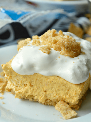 No Bake Pumpkin Cheesecake Squares Recipe