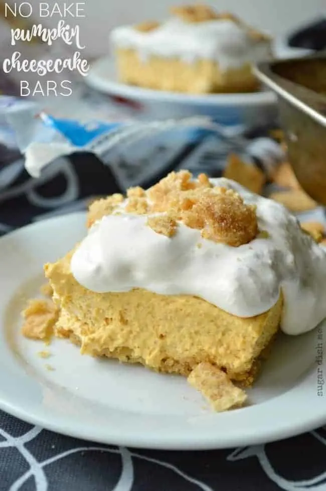 No Bake Pumpkin Cheesecake bars Recipe