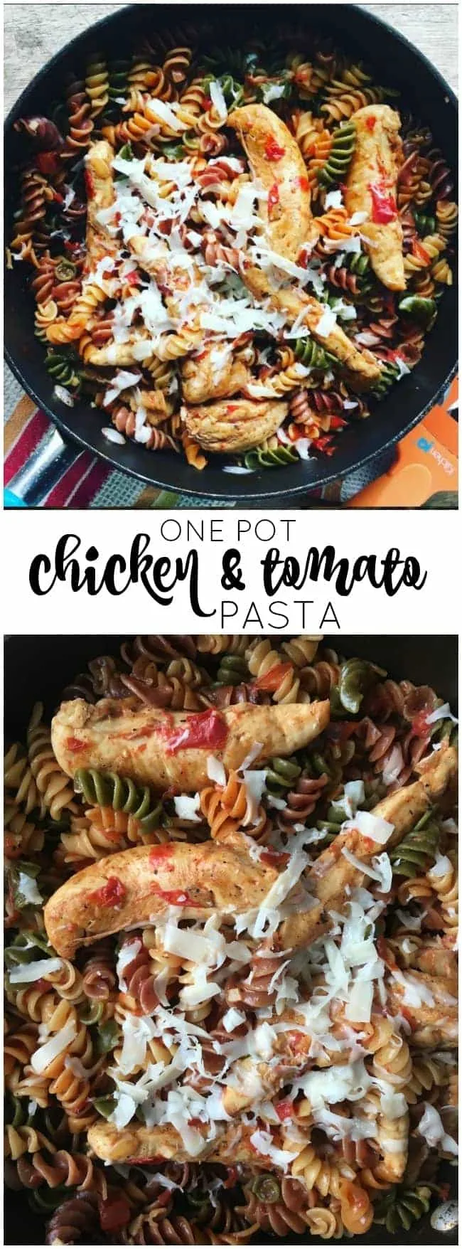 Easy 30Minute Meal! One Pot Chicken Tomato Pasta