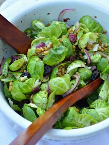 Brussels Sprout salad with Farro and Walnuts Recipe