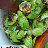 Brussels Sprout Salad with Farro and Walnuts