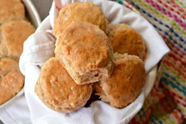Apple Biscuits with Honey Butter Glaze