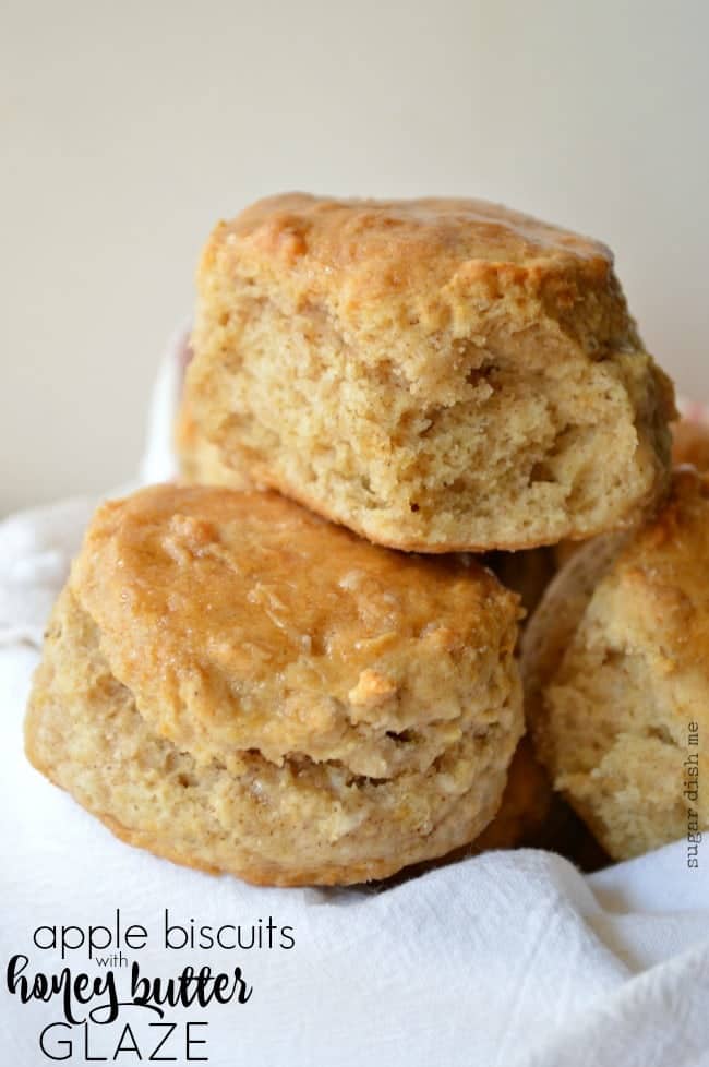 Apple Biscuits with Honey Butter Glaze