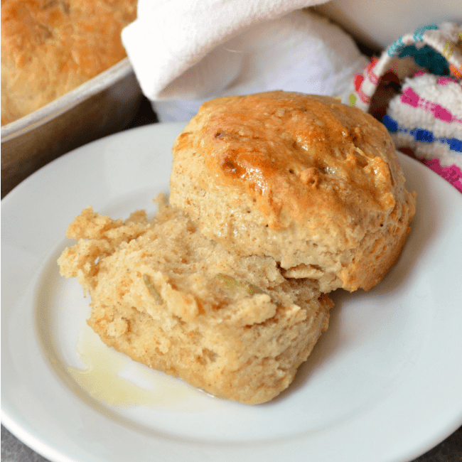 Apple Biscuits with Honey Butter
