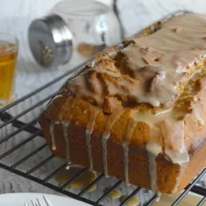 Brown Butter Pumpkin Cake with Bourbon Glaze