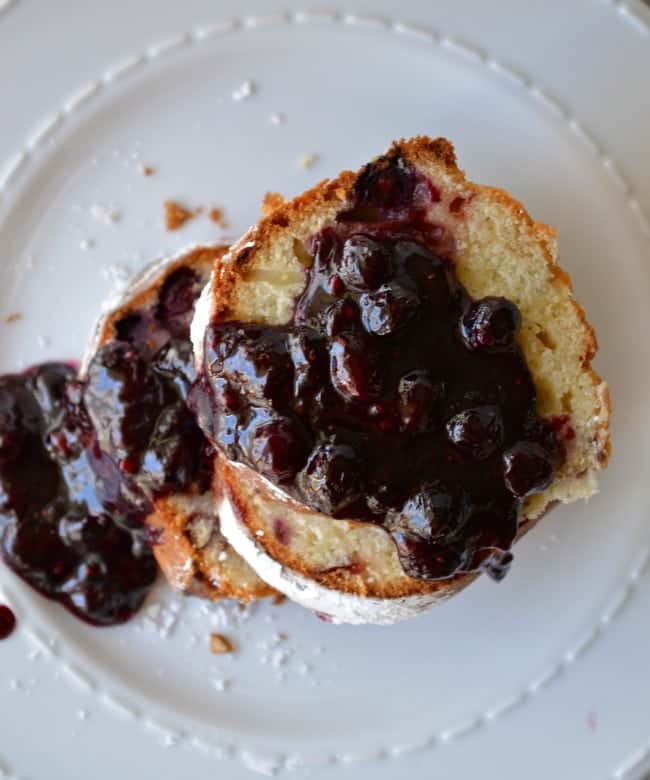 Blueberry Peach Pound Cake Recipe