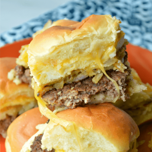 Cheesy Hash Brown Breakfast Sliders