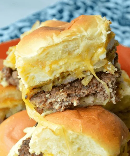 Cheesy Hash Brown Breakfast Sliders