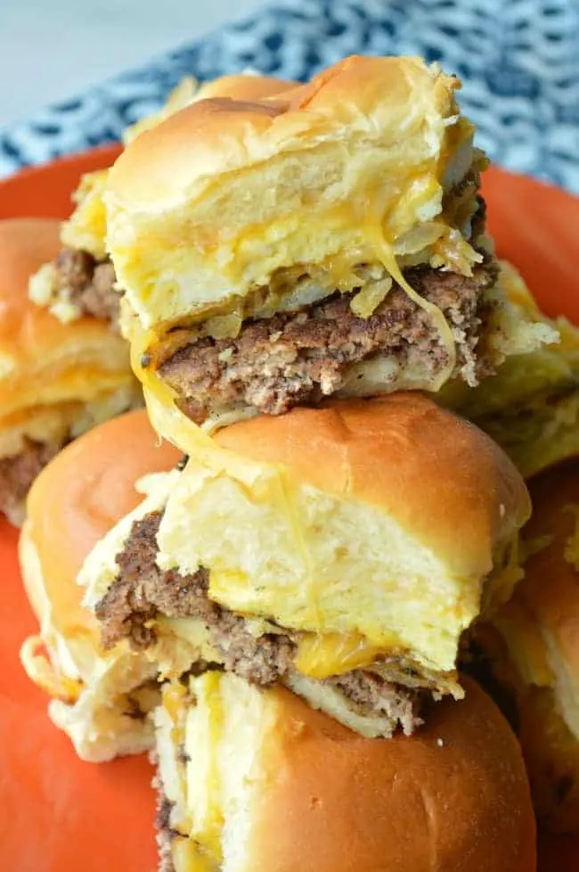 Cheesy hash Brown Breakfast Sliders recipe