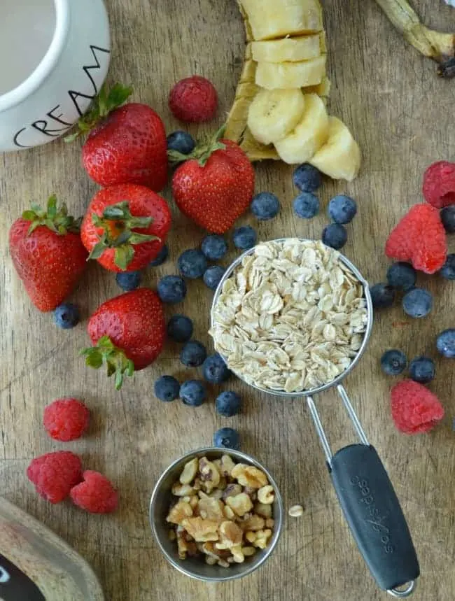 Perfect Stovetop Oatmeal Ingredients
