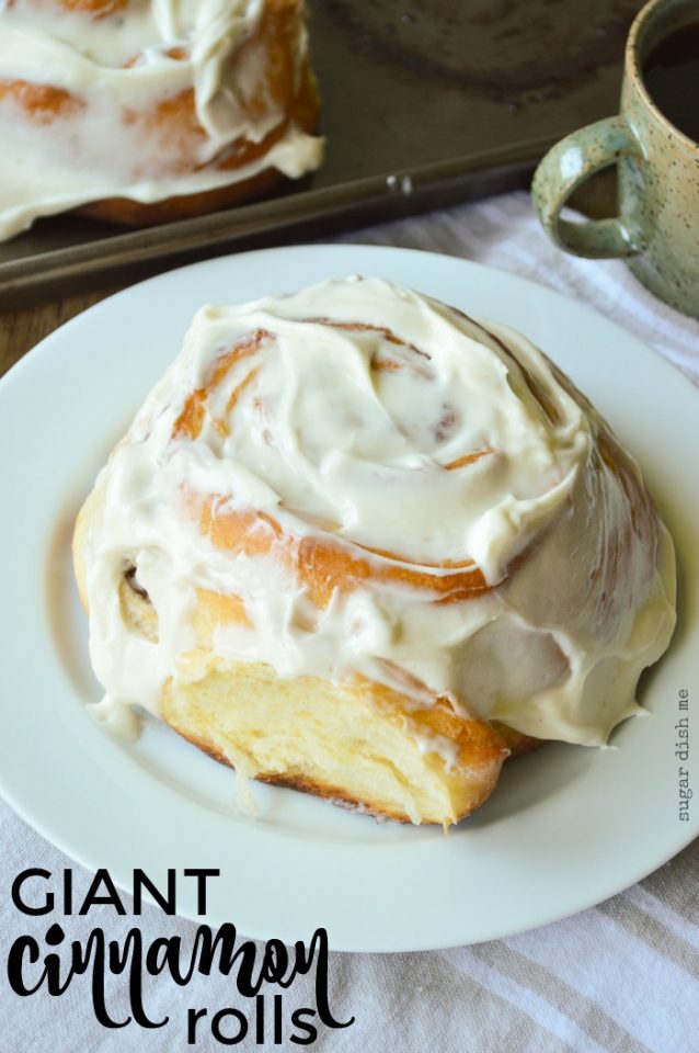 Giant Cinnamon Rolls Sugar Dish Me