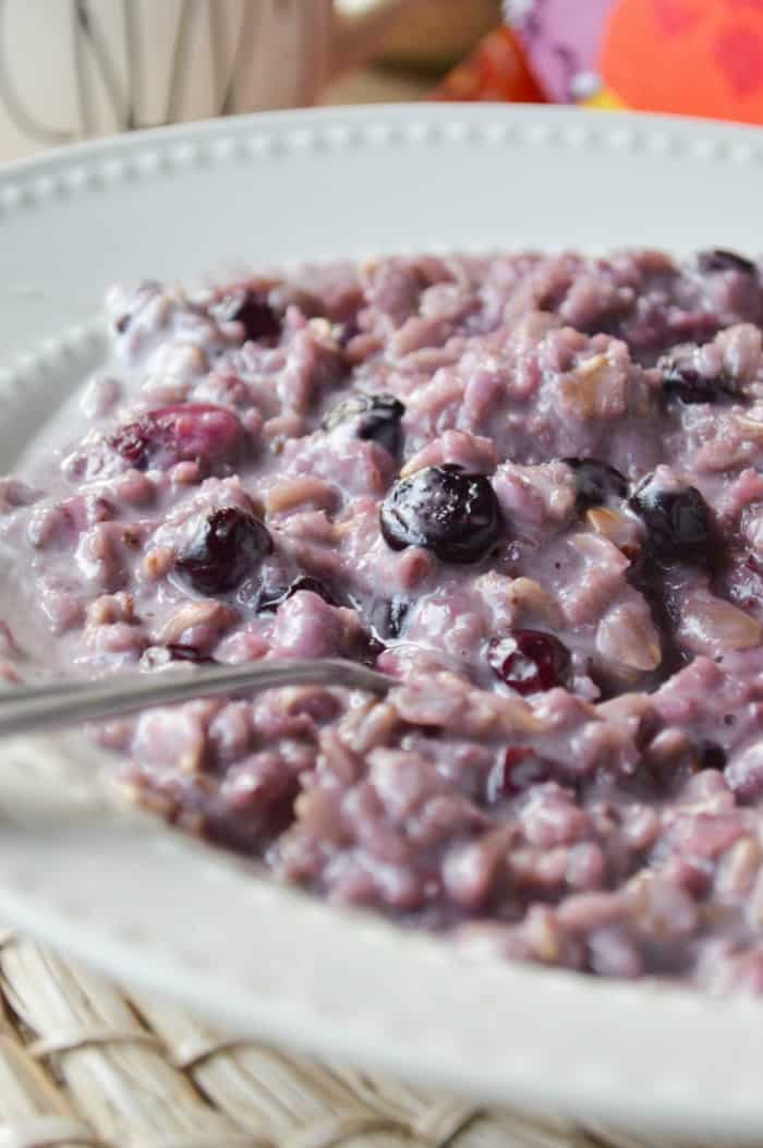 Blueberries and Cream Oatmeal