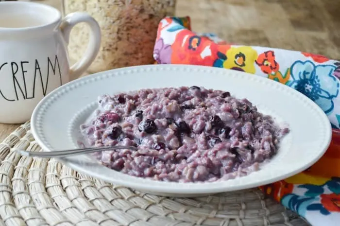 Blueberries and Cream Oatmeal Recipes