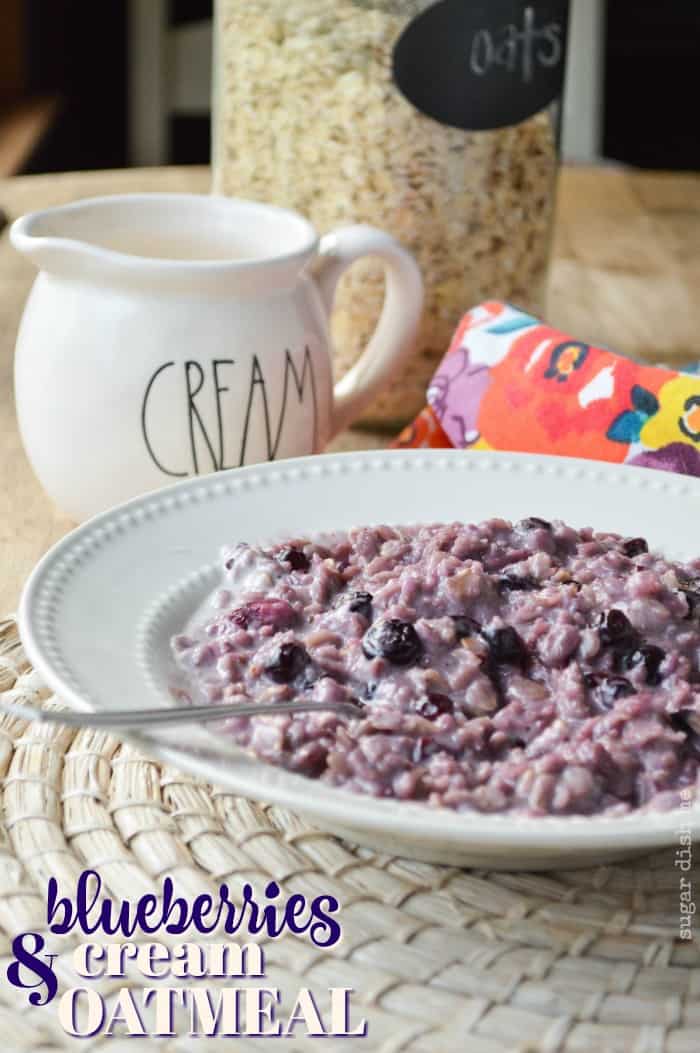Blueberries and Cream Oatmeal