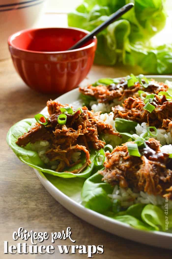 Chinese Pork Lettuce Wraps - Sugar Dish Me