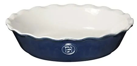 Emile Henry Made In France HR Modern Classics Pie Dish, 9", Blue