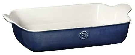 Emile Henry Made In France HR Modern Classics Large Rectangular Baker, 13 x 9", Blue