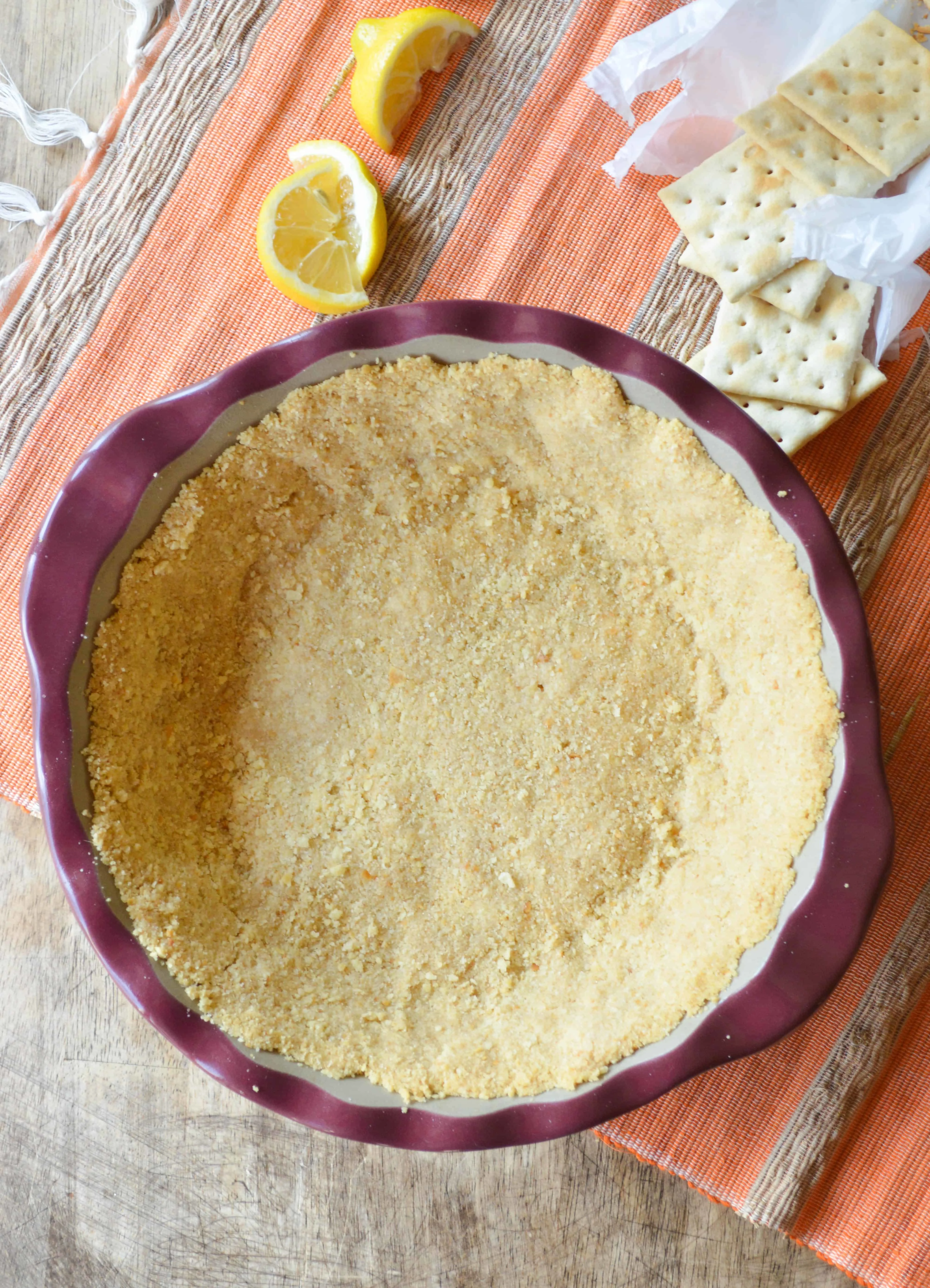 Saltine Cracker Pie Crust for Atlantic Beach Pie