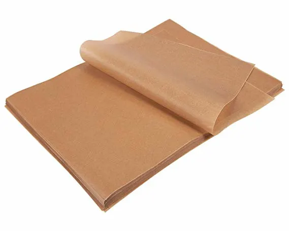 200 Count Precut Parchment Baking Paper - Unbleached Parchment Paper for Baking, Half Sheet Pans - Non-Stick Baking Parchment Sheets, Brown, 12 x 16 Inches