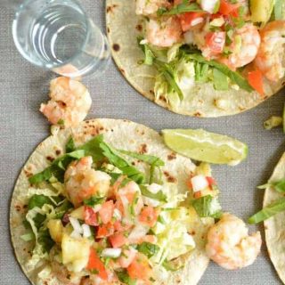 Tequila Shrimp Tostadas