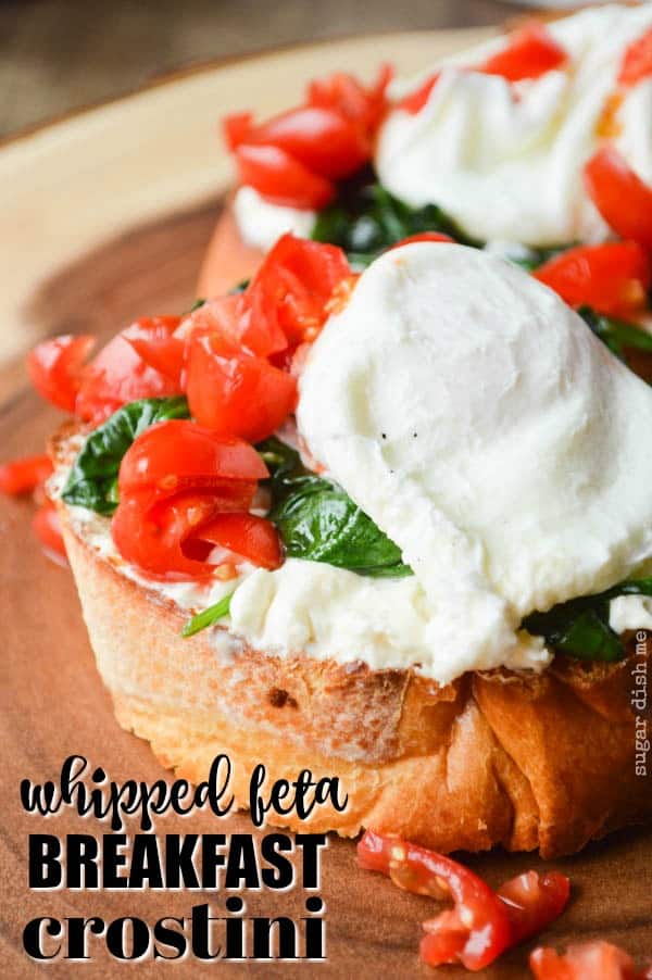 Whipped Feta Breakfast Crostini