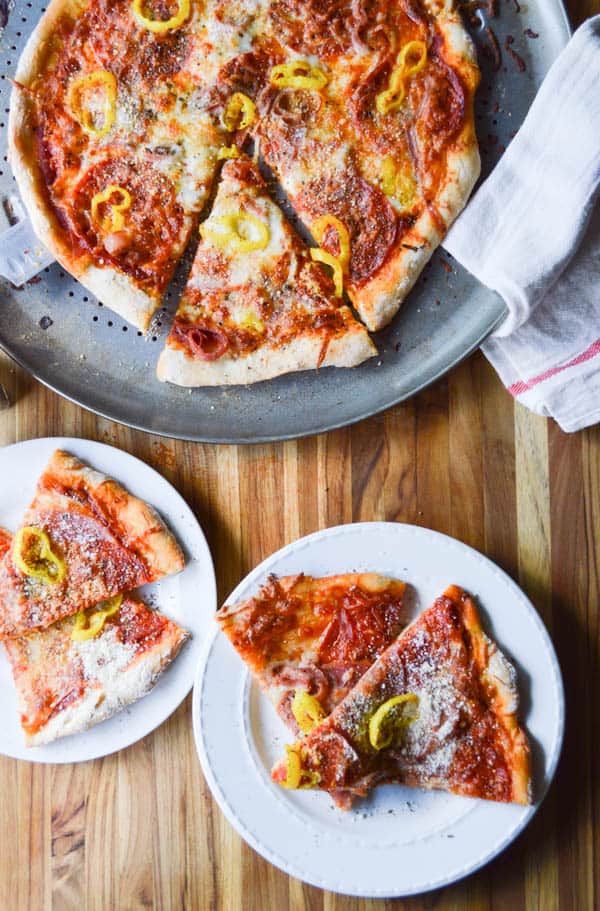 Easy 10 Minute italian hero Pizza Recipe with a crisp crust, tons of cheese, and all your favorite sub meats